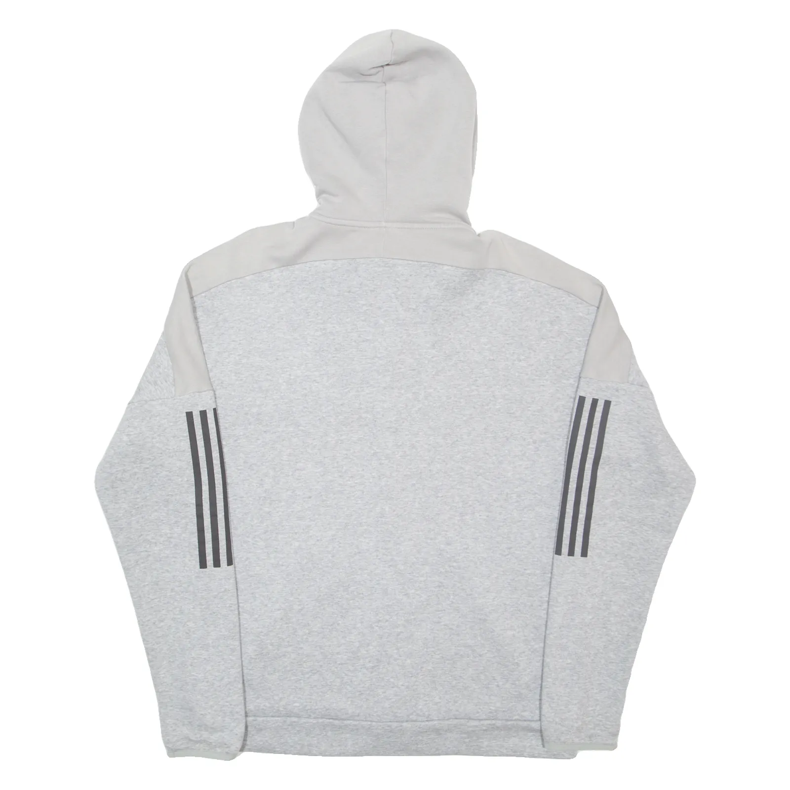 ADIDAS Mens Grey Hoodie Full Zip L