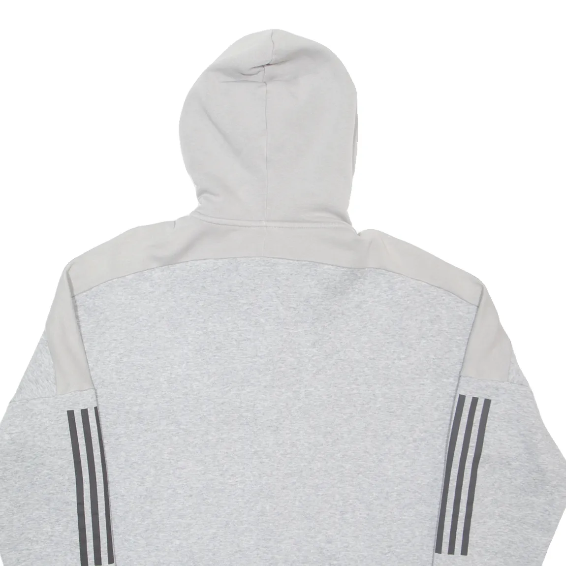 ADIDAS Mens Grey Hoodie Full Zip L