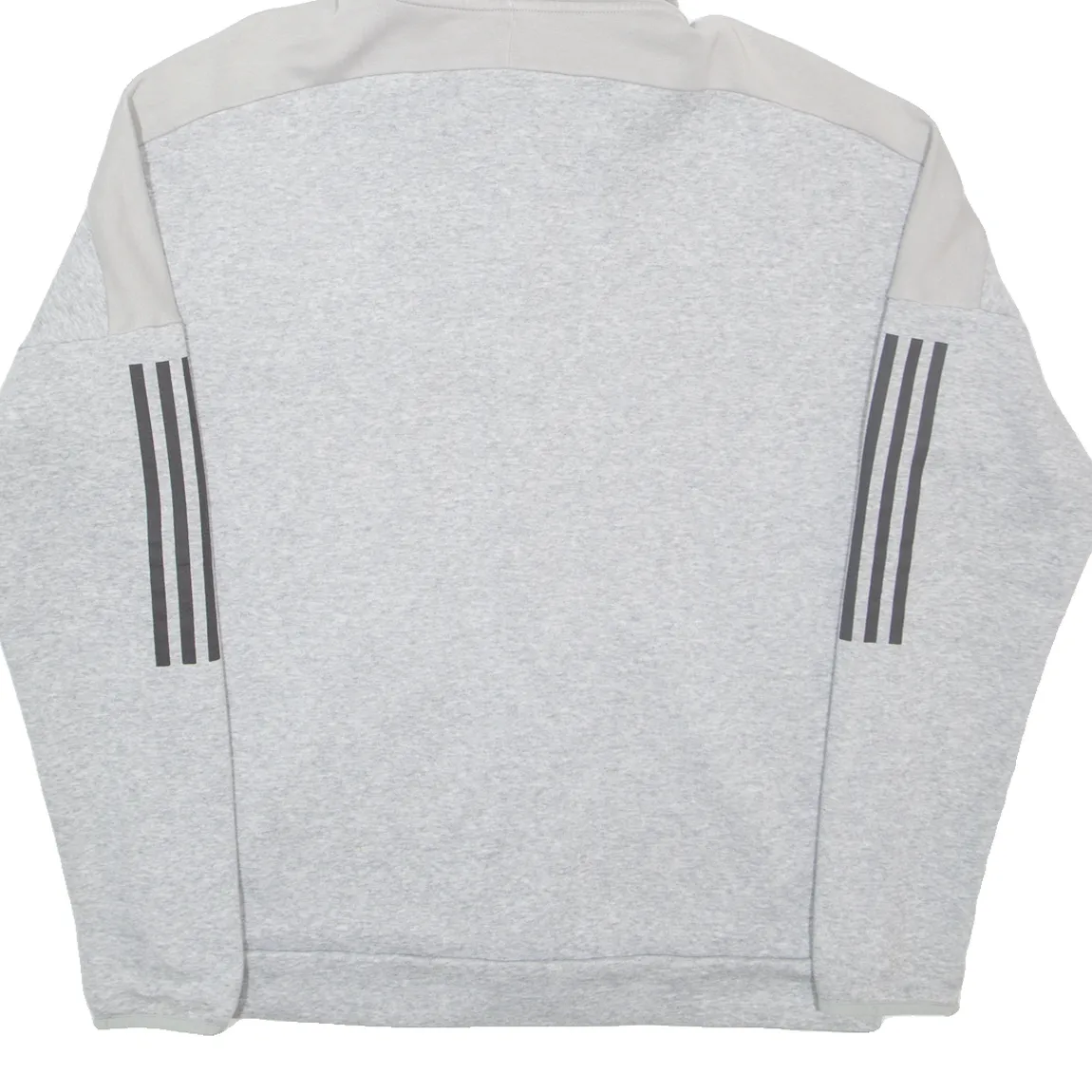 ADIDAS Mens Grey Hoodie Full Zip L