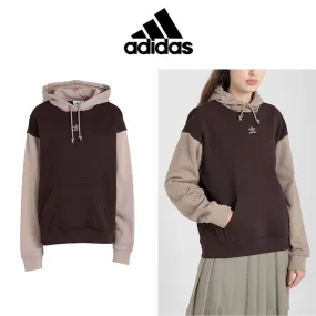 adidas  |Street Style Long Sleeves Plain Cotton Logos on the Sleeves