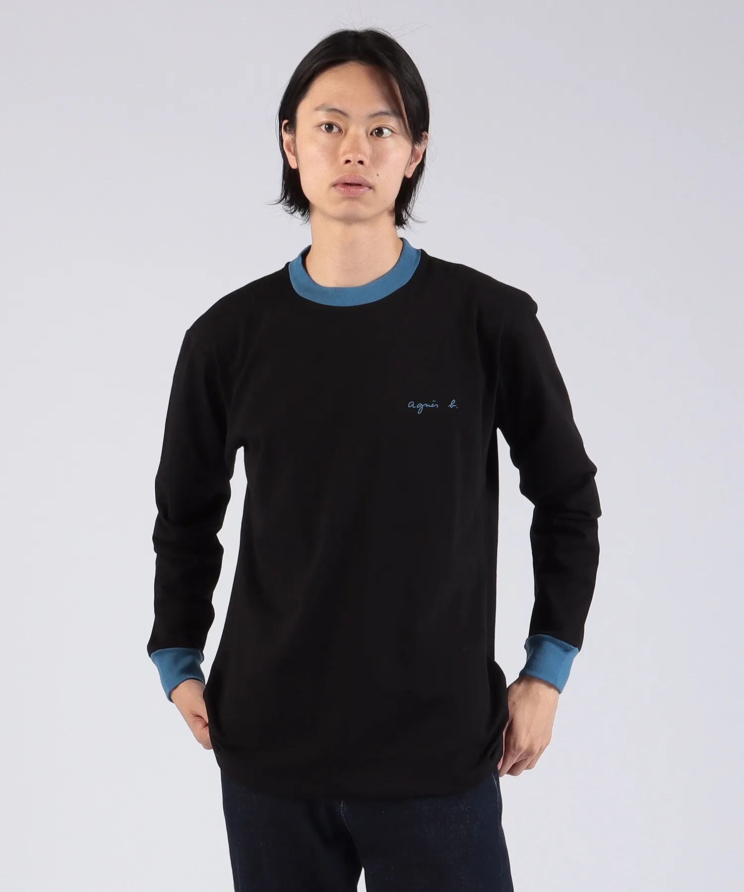 Agnes b  |Long Sleeves Plain Long Sleeve T-shirt Logo