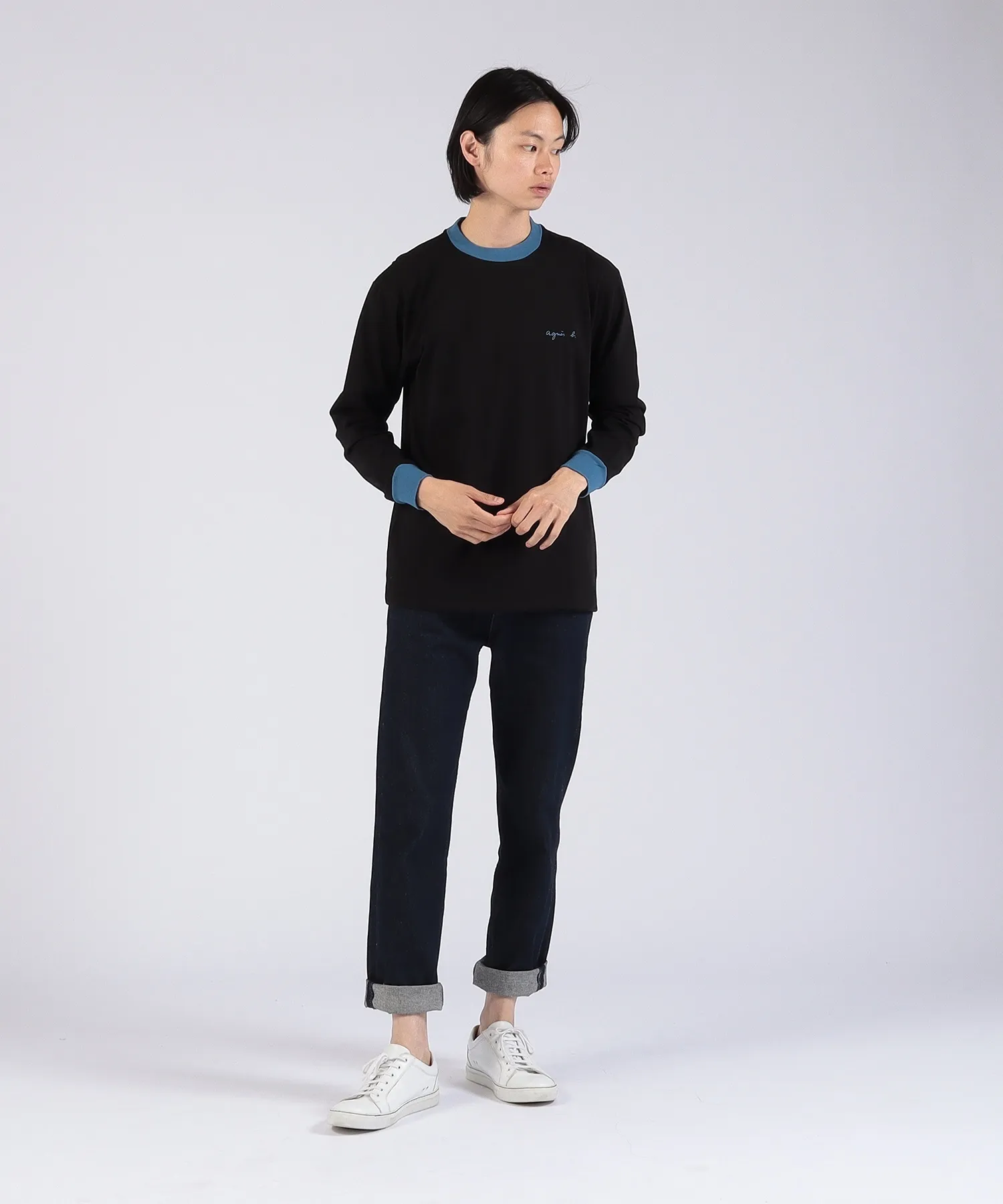 Agnes b  |Long Sleeves Plain Long Sleeve T-shirt Logo