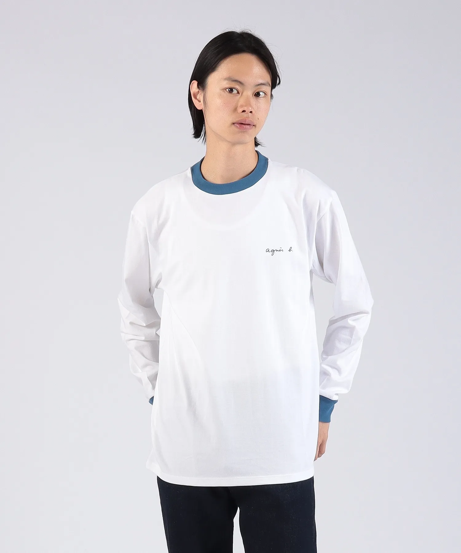 Agnes b  |Long Sleeves Plain Long Sleeve T-shirt Logo