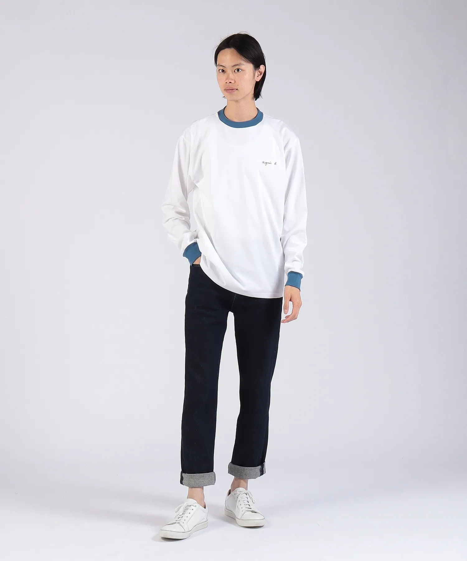 Agnes b  |Long Sleeves Plain Long Sleeve T-shirt Logo