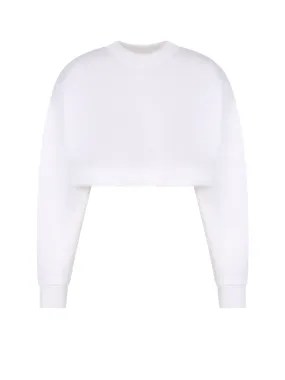 Alexander McQueen Long Sleeved Crewneck Cropped Sweatshirt