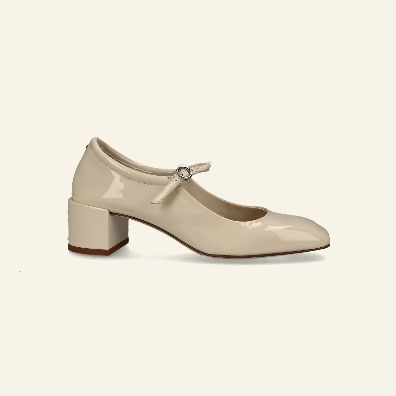 ALINE | Patent Calf Leather Creamy