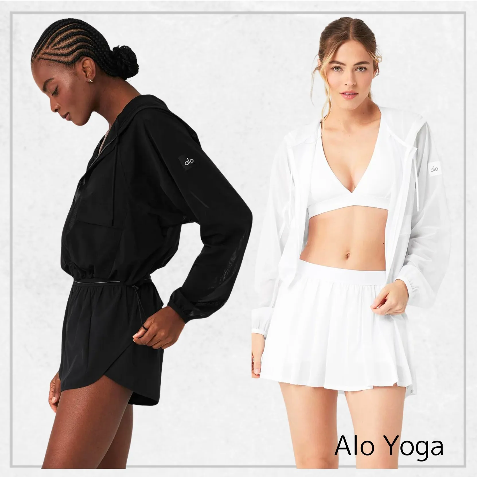 ALO Yoga  |Street Style Long Sleeves Plain Logos on the Sleeves