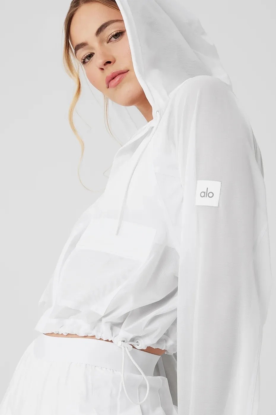 ALO Yoga  |Street Style Long Sleeves Plain Logos on the Sleeves