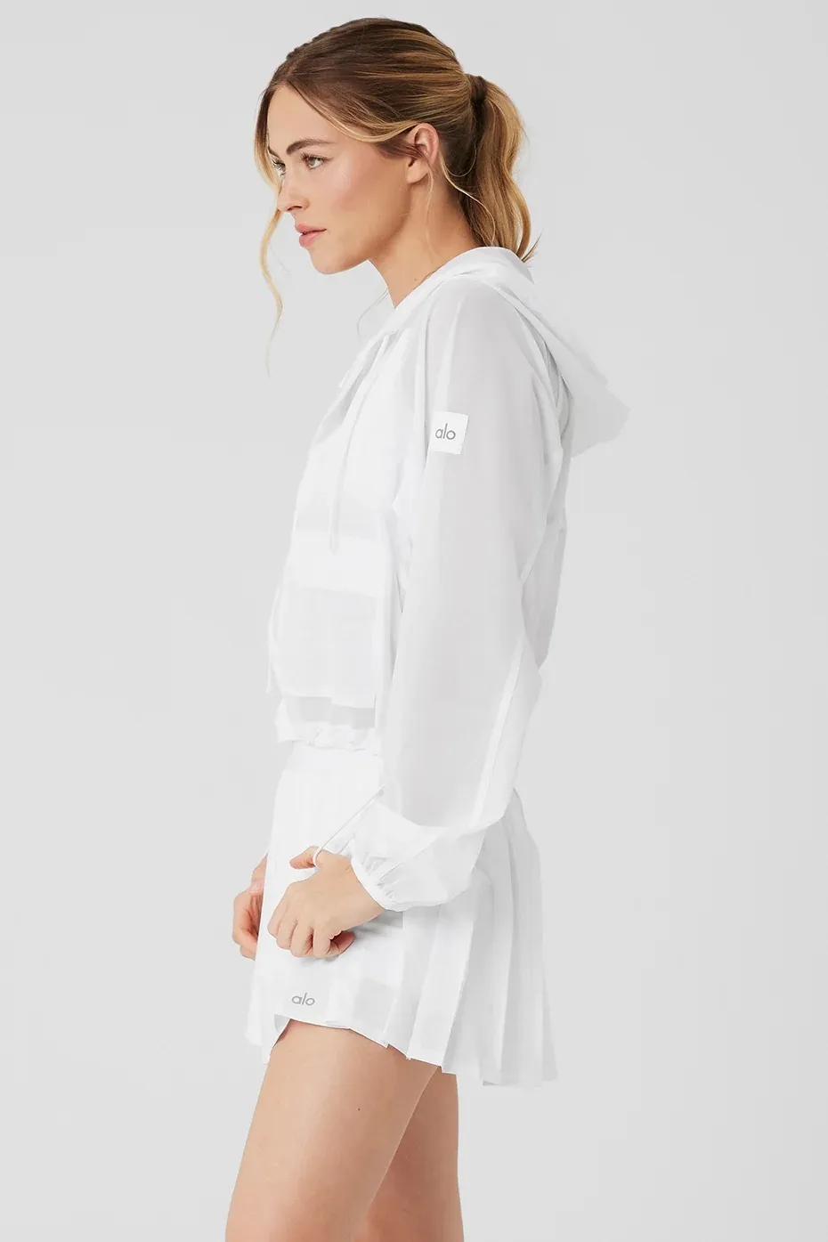 ALO Yoga  |Street Style Long Sleeves Plain Logos on the Sleeves