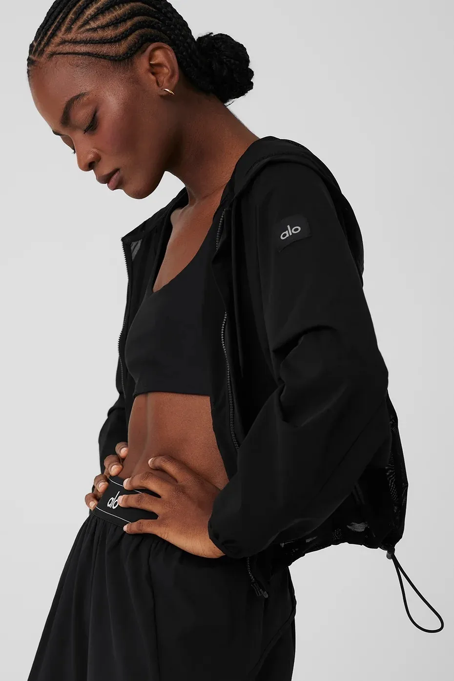 ALO Yoga  |Street Style Long Sleeves Plain Logos on the Sleeves