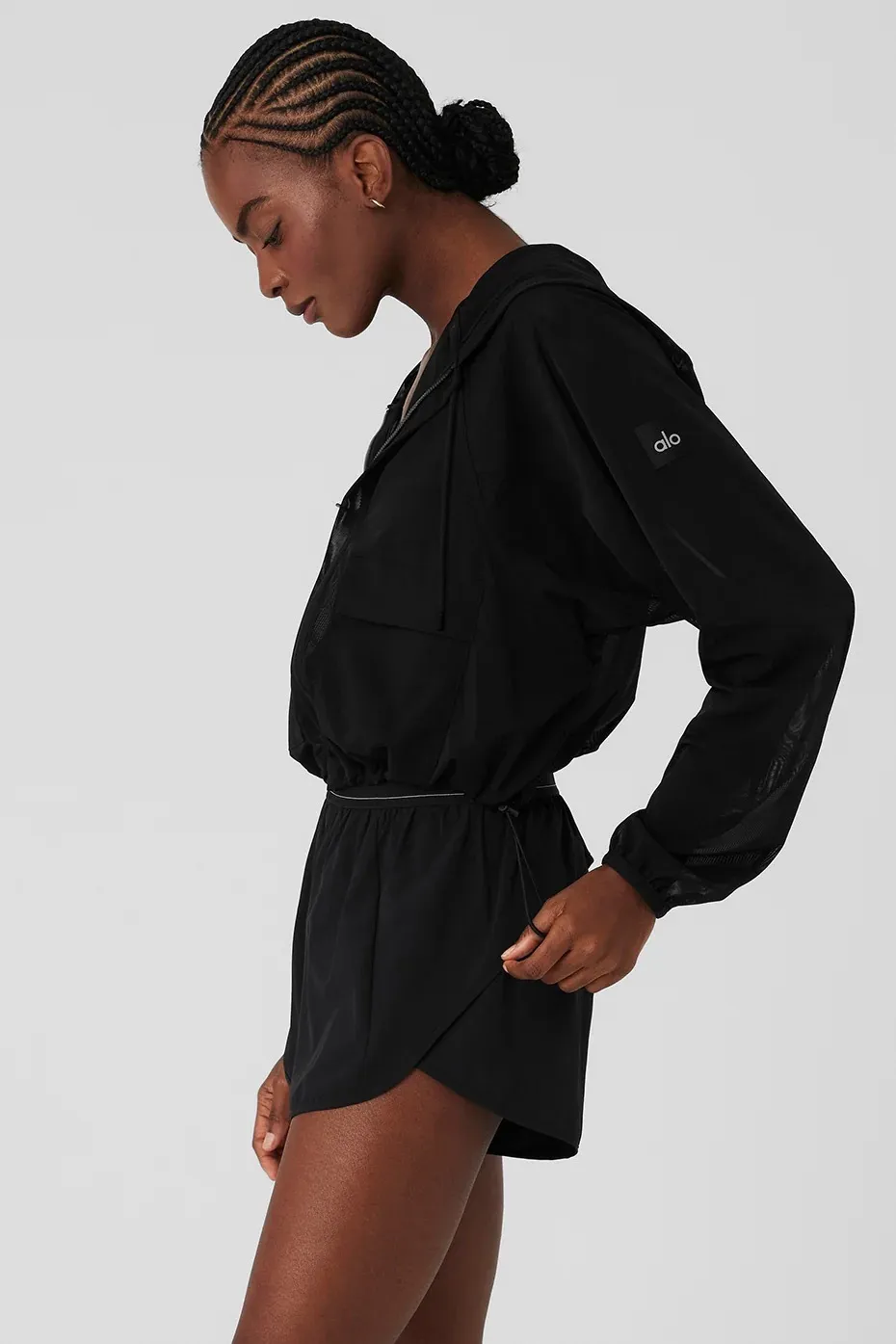 ALO Yoga  |Street Style Long Sleeves Plain Logos on the Sleeves