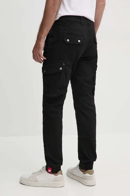 Alpha Industries trousers Combat Pant LW men's black color 126215.03