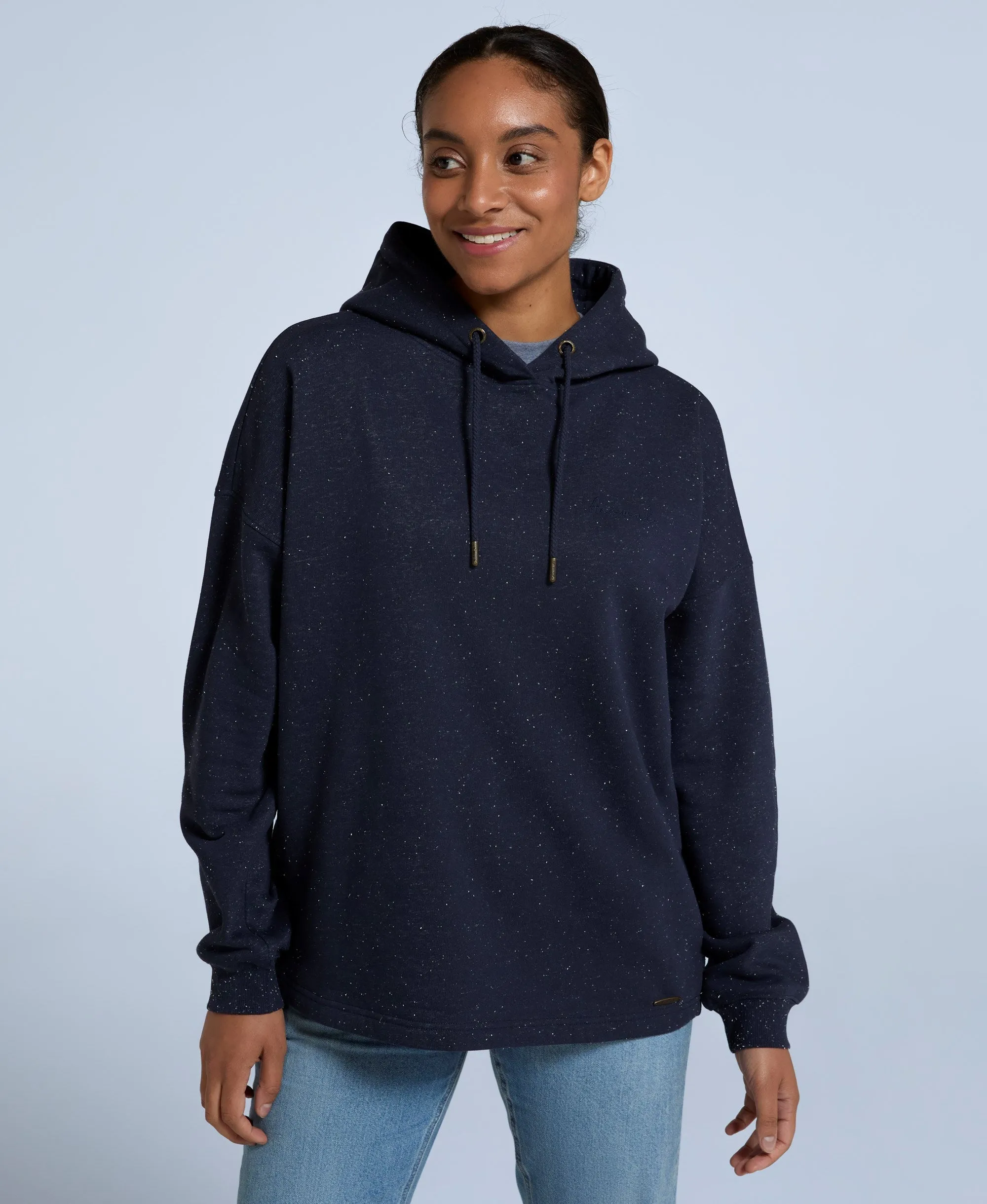 Amber Womens Relaxed Hoodie - Navy