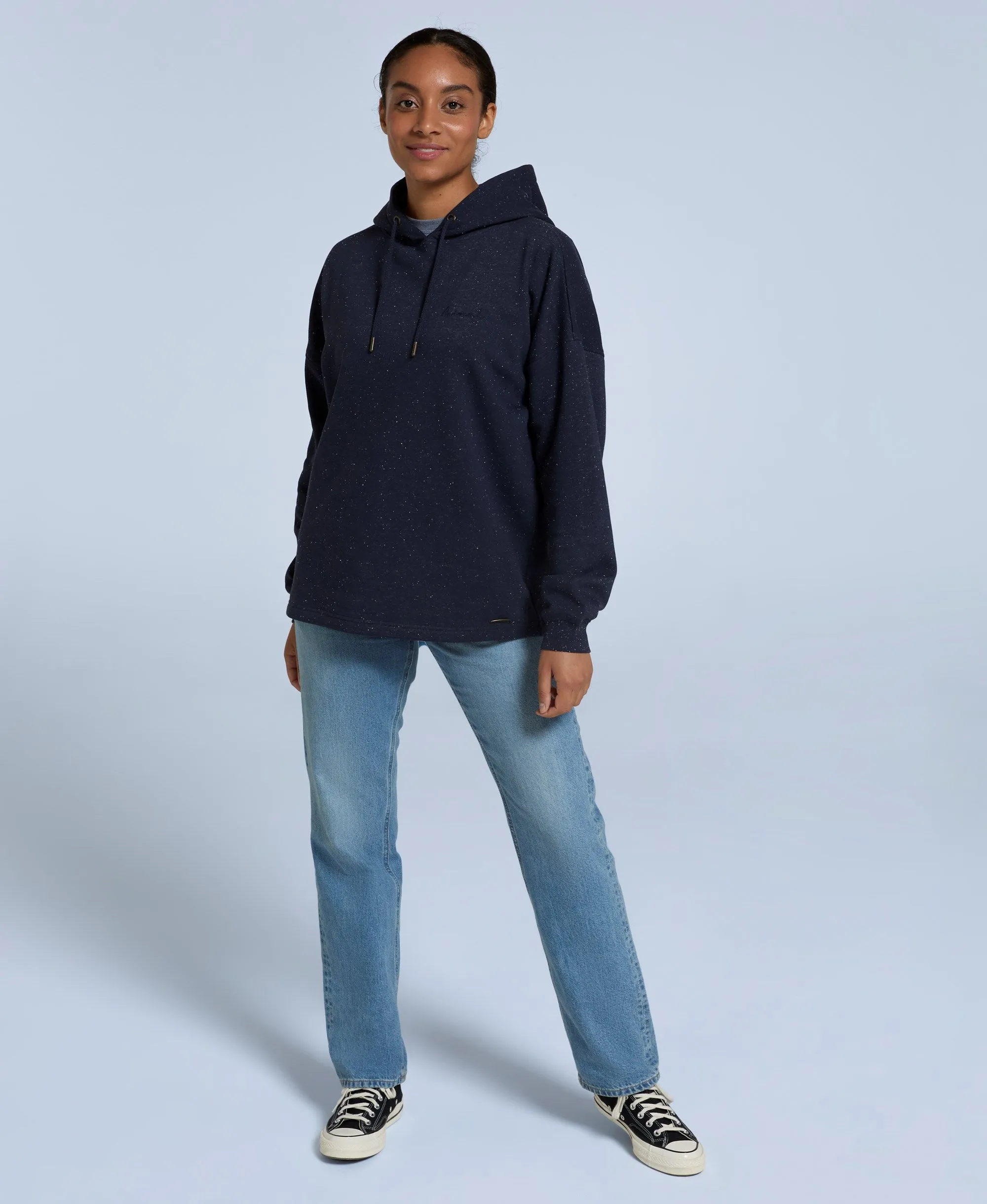 Amber Womens Relaxed Hoodie - Navy