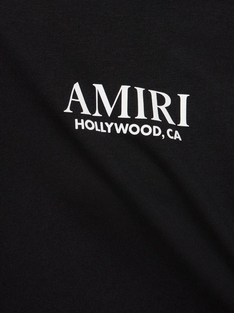 AMIRI  |Street Style Long Sleeves Cotton Long Sleeve T-shirt Logo