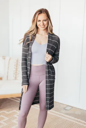 Amy Striped Duster Cardigan