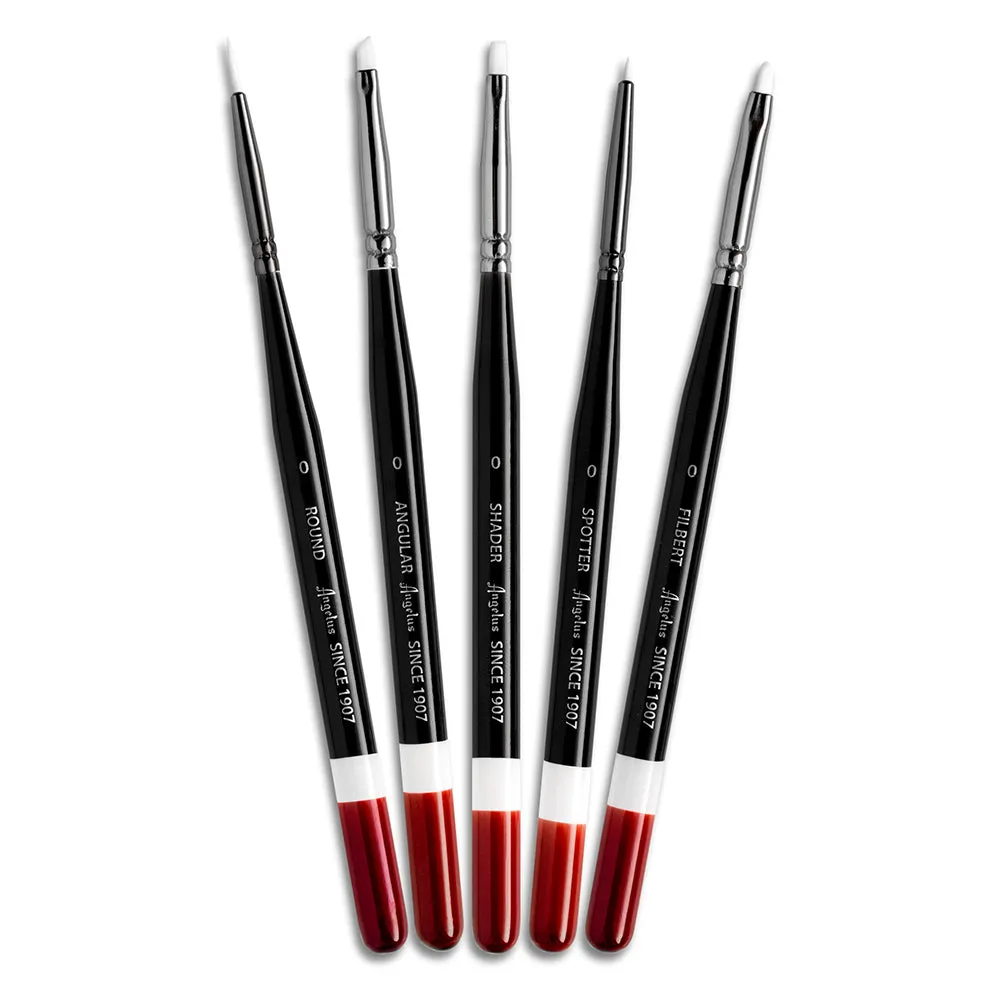 Angelus Micro Detail Paint Brushes 5 Piece Set