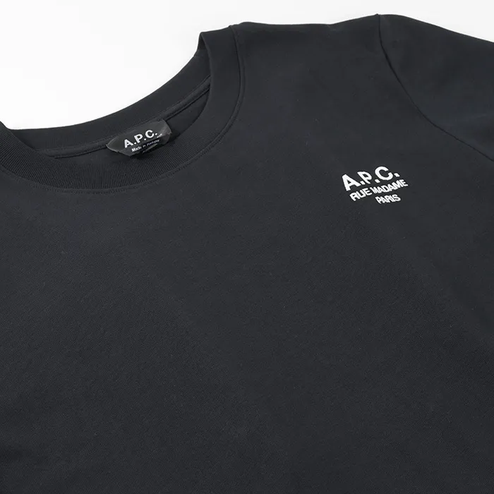 A.P.C.  |Crew Neck Long Sleeves Plain Cotton Long Sleeve T-shirt Logo