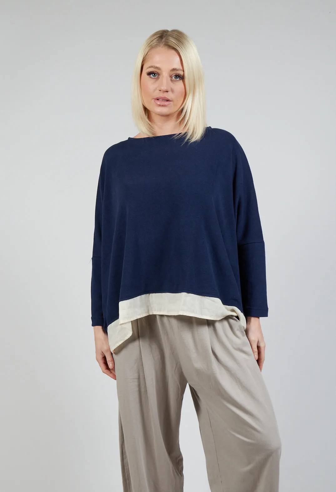 Bamboo M Jumper In Blu