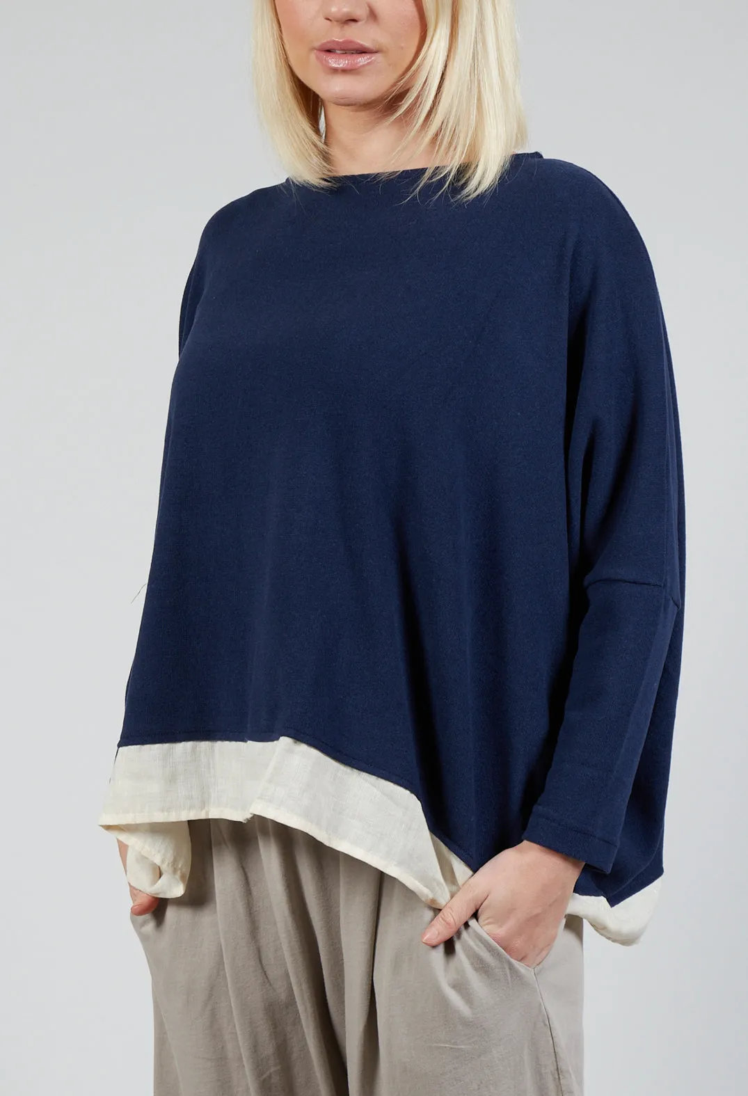 Bamboo M Jumper In Blu