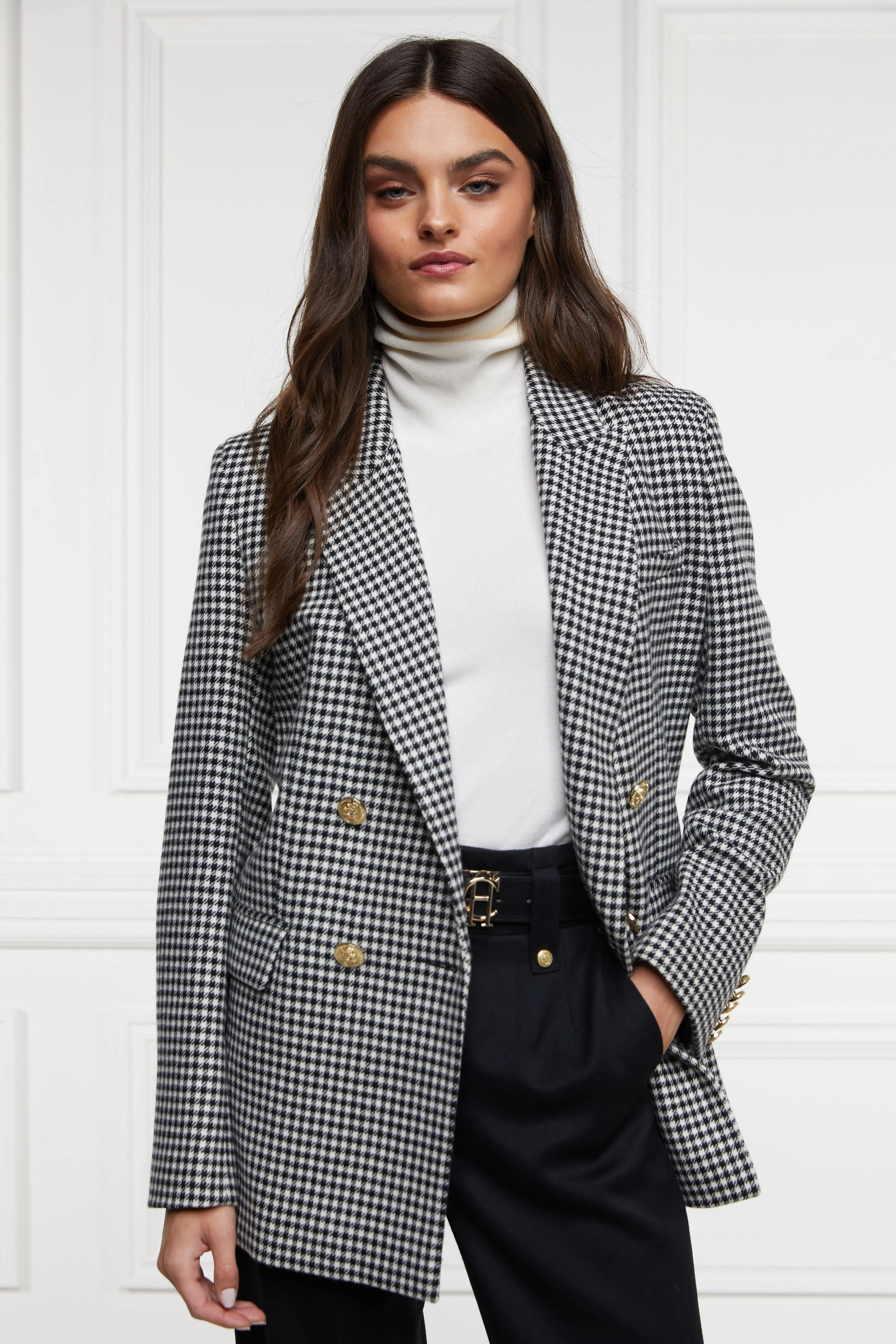 Belgravia Blazer (Black & White Puppy Tooth)