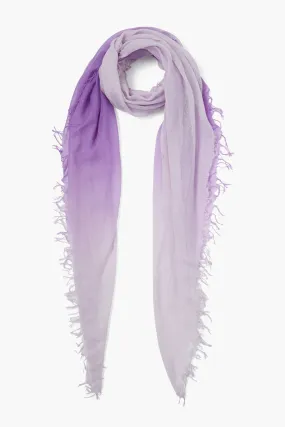 Bellflower Dip-Dyed Cashmere and Silk Scarf