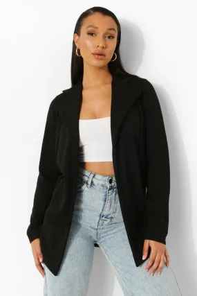 Black Oversized Boyfriend Blazer