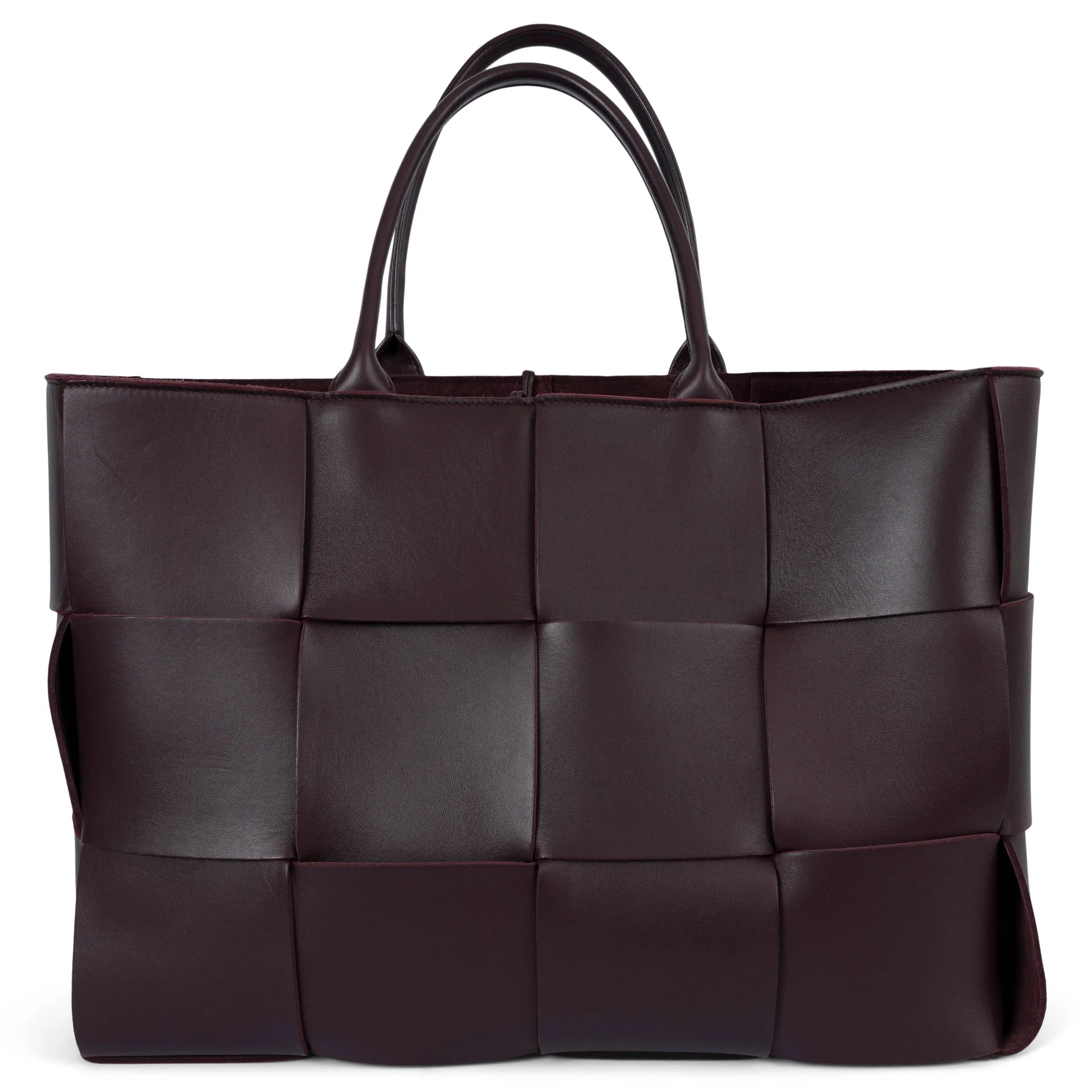 Bottega Veneta Arco Large Intrecciato Tote Bag Merlot