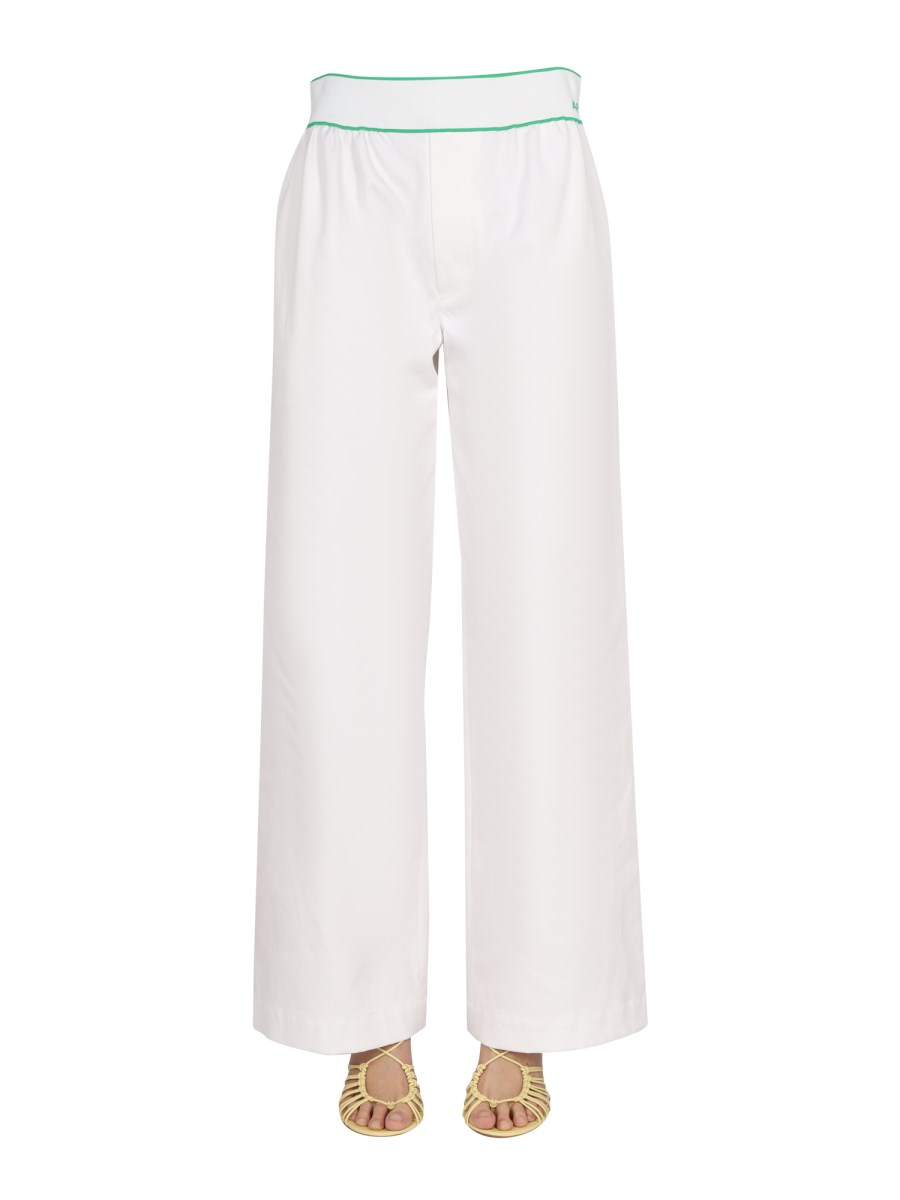 BOTTEGA VENETA    COTTON TWILL TROUSERS