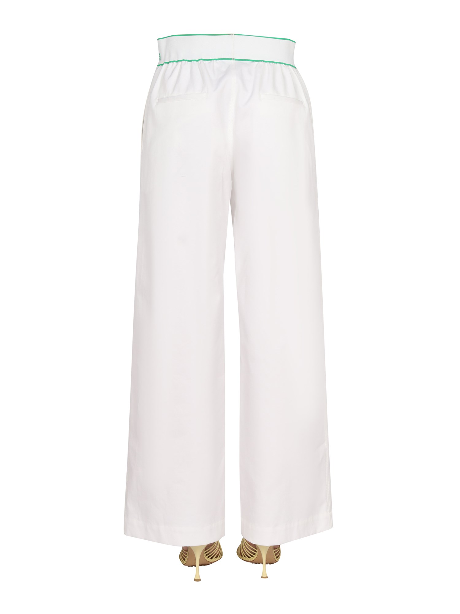 BOTTEGA VENETA    COTTON TWILL TROUSERS