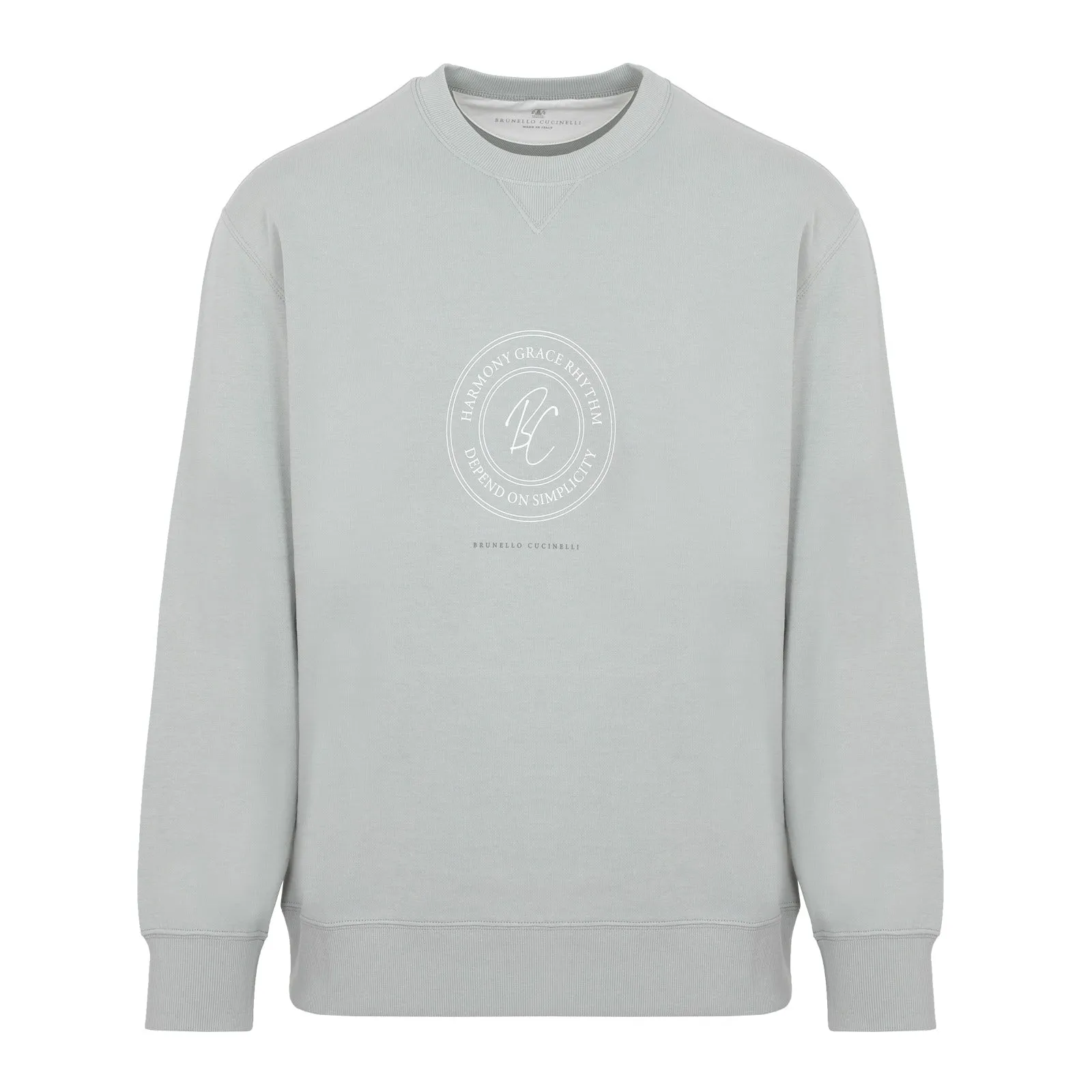 Brunello Cucinelli Logo Detailed Crewneck Sweatshirt