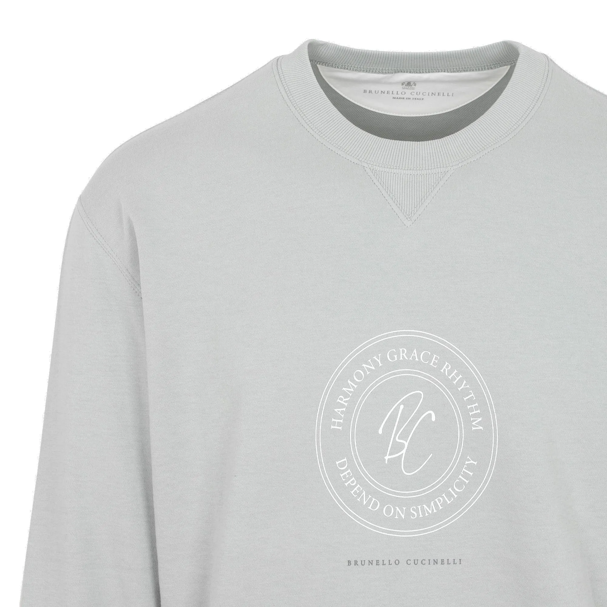 Brunello Cucinelli Logo Detailed Crewneck Sweatshirt