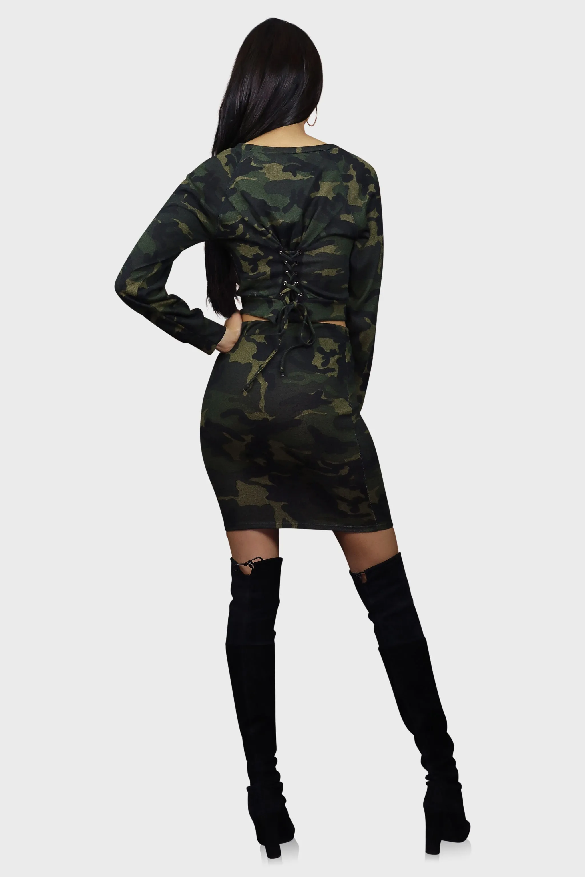 Camo Skirt Set