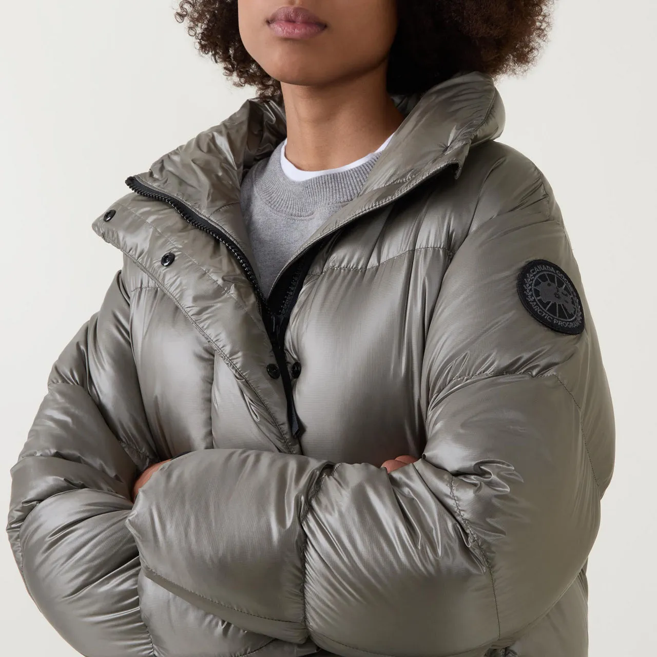 CANADA GOOSE The Sustainable Edit Cypress Cropped Down Jacket - Green