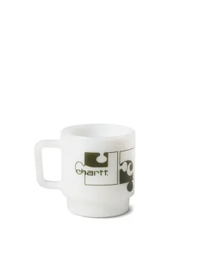 Carhartt WIP Assemble Glass Mug White / Plant