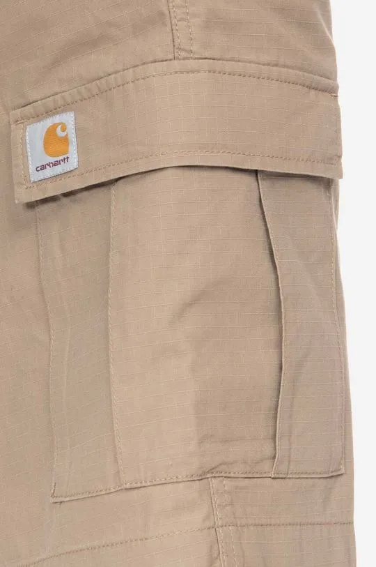 Carhartt WIP cotton shorts brown color