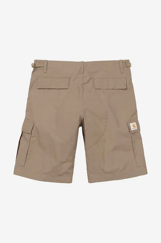 Carhartt WIP cotton shorts brown color