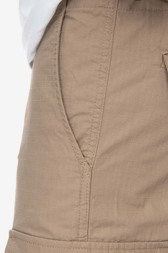 Carhartt WIP cotton shorts brown color