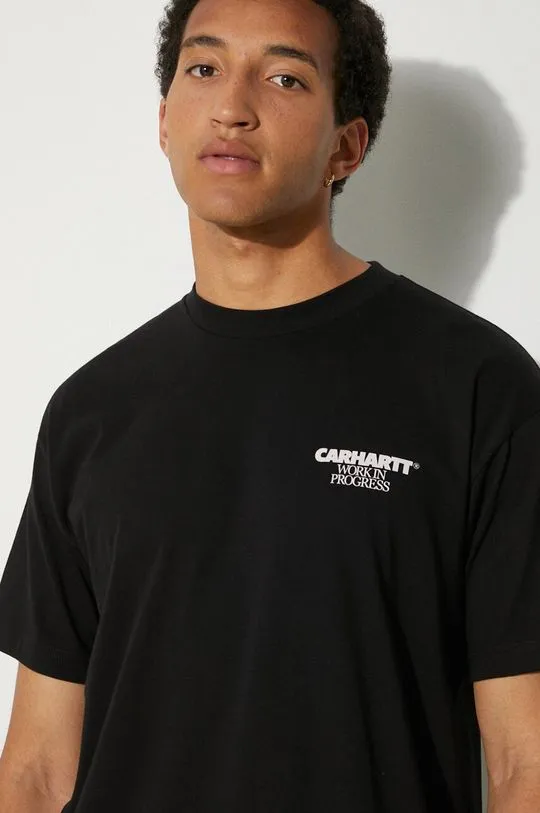 Carhartt WIP cotton t-shirt Ducks men’s black color with a print I033662.89XX