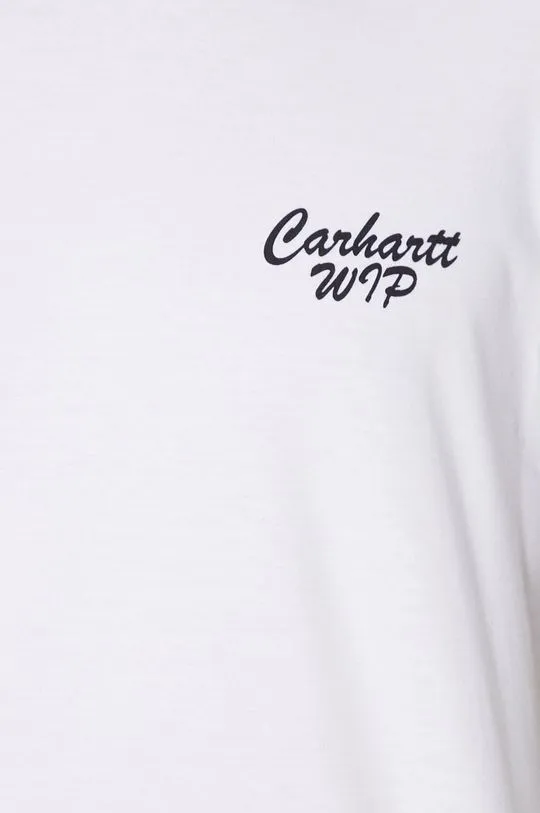 Carhartt WIP cotton t-shirt Friendship men’s white color with a print I033641.00AXX