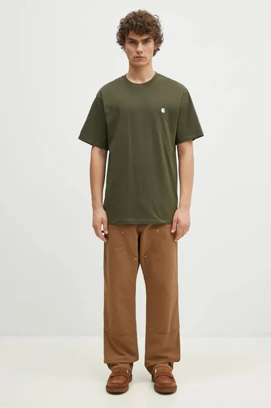 Carhartt WIP cotton trousers Double Knee Pant brown color I031501.HZ02