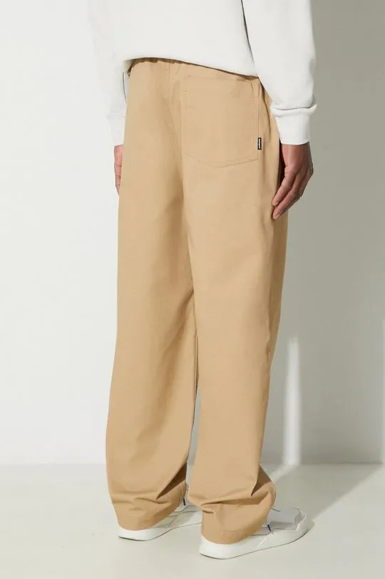 Carhartt WIP trousers Newhaven Pant men's beige color I032913.1YA02