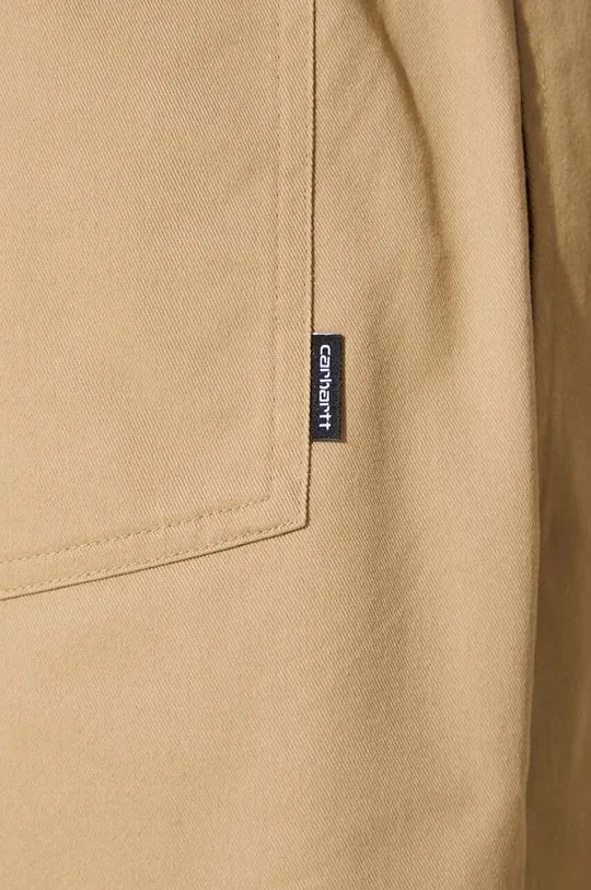 Carhartt WIP trousers Newhaven Pant men's beige color I032913.1YA02