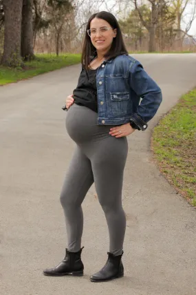 Charcoal Grey Maternity Leggings