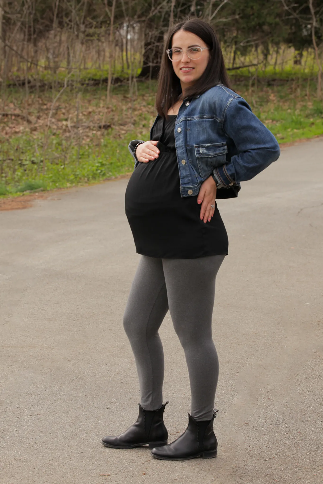 Charcoal Grey Maternity Leggings