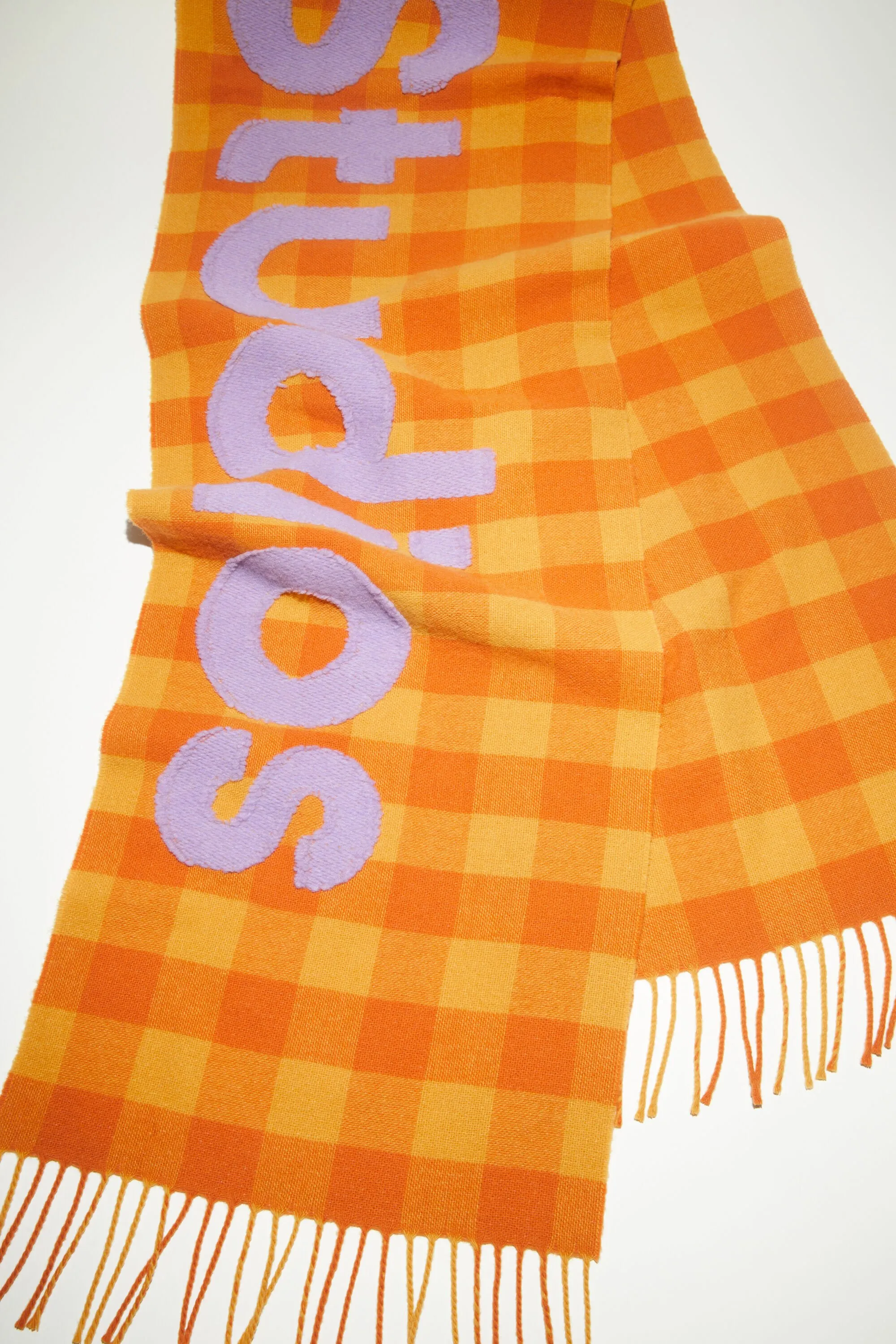 Check logo scarf