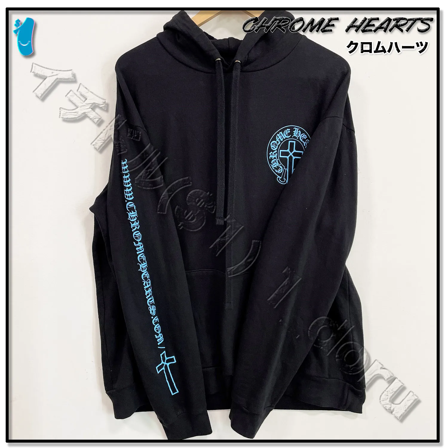 CHROME HEARTS  |Unisex Street Style Cotton Logos on the Sleeves Logo Hoodies