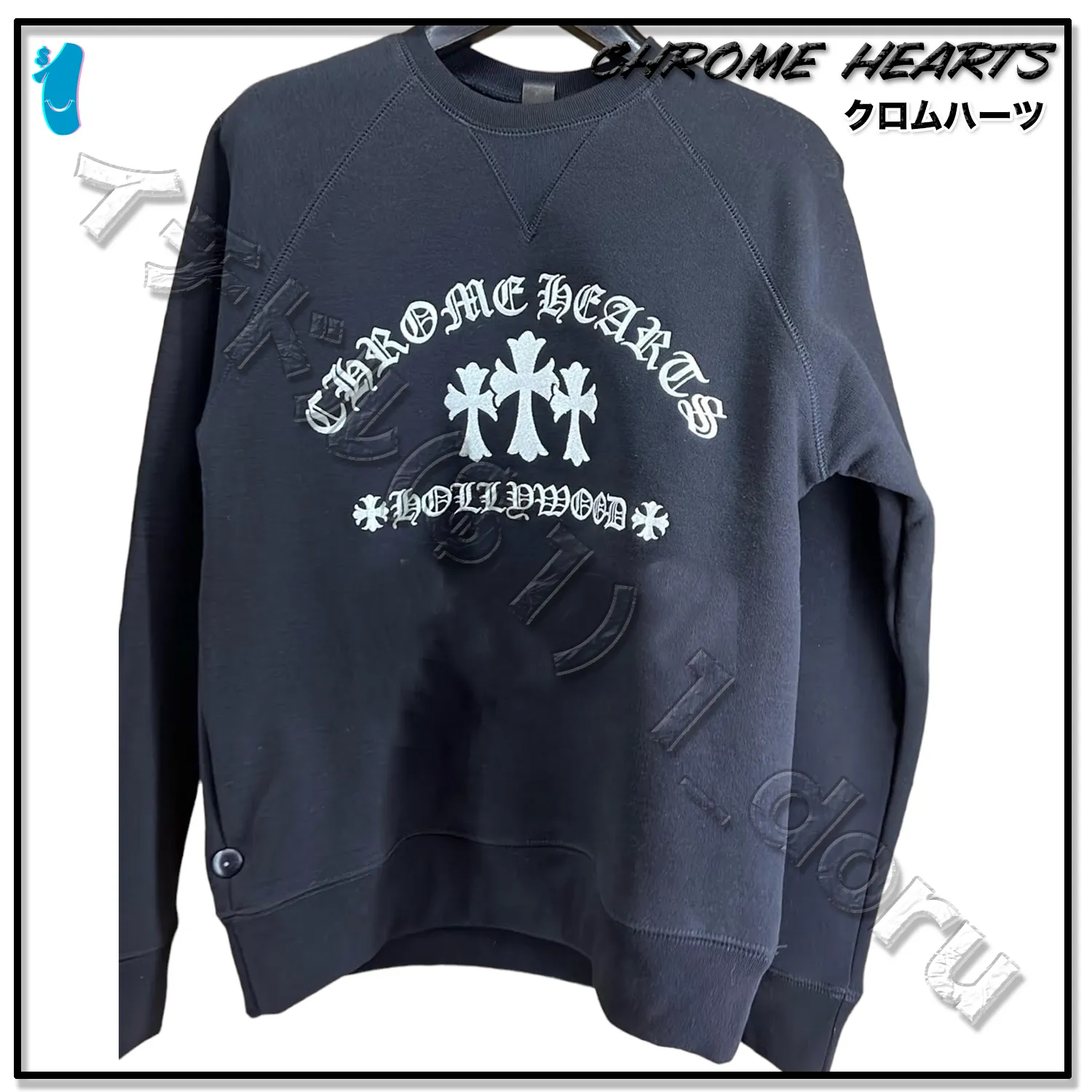 CHROME HEARTS  |Unisex Street Style Long Sleeves Cotton Logo Sweatshirts