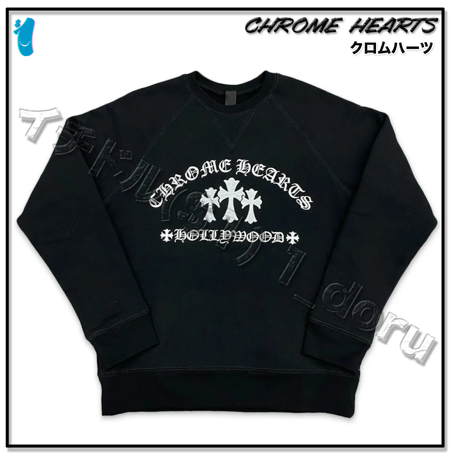 CHROME HEARTS  |Unisex Street Style Long Sleeves Cotton Logo Sweatshirts