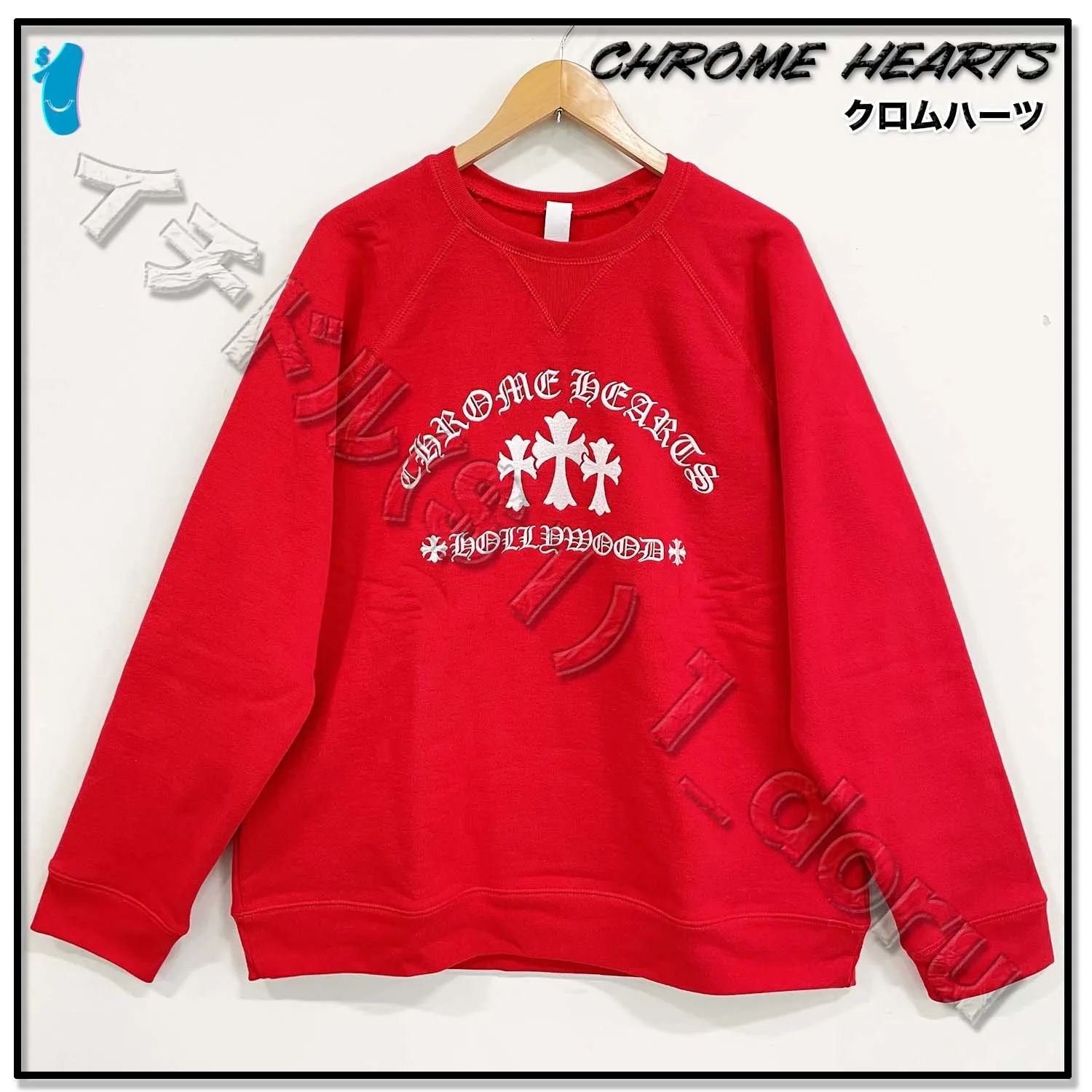 CHROME HEARTS  |Unisex Street Style Long Sleeves Cotton Logo Sweatshirts